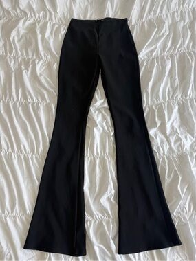 Zara Women’s Black Flared Ponte Pants